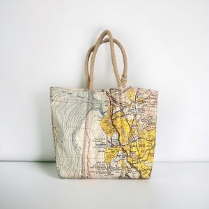 Sea Bags Custom Nautical Chart Tote